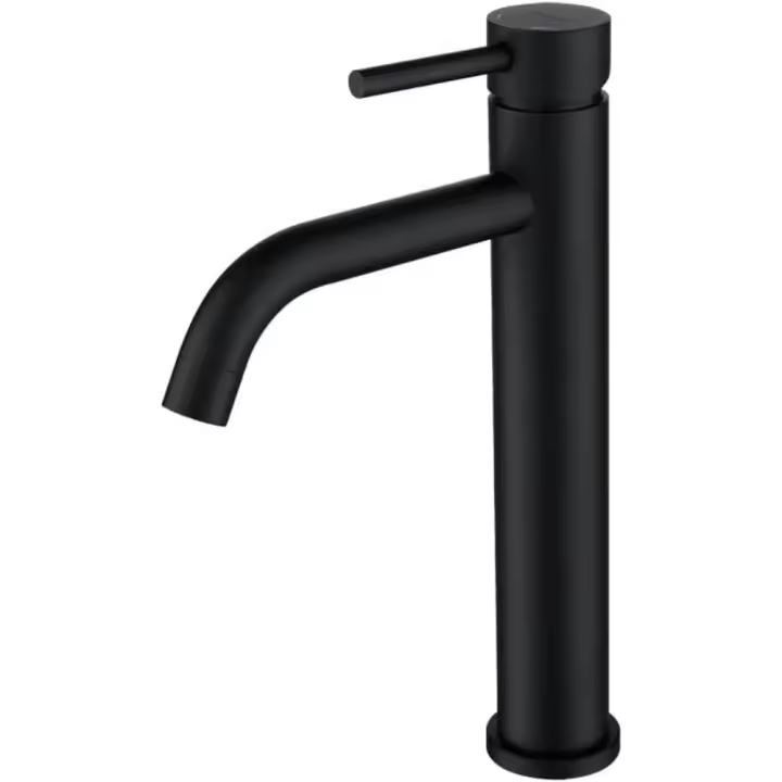BIT Grifo De Lavabo Sobre Encimera, Lavabo De Baño, Grifo De Lavabo Frío De Alta Temperatura, Negro Mate - 1
