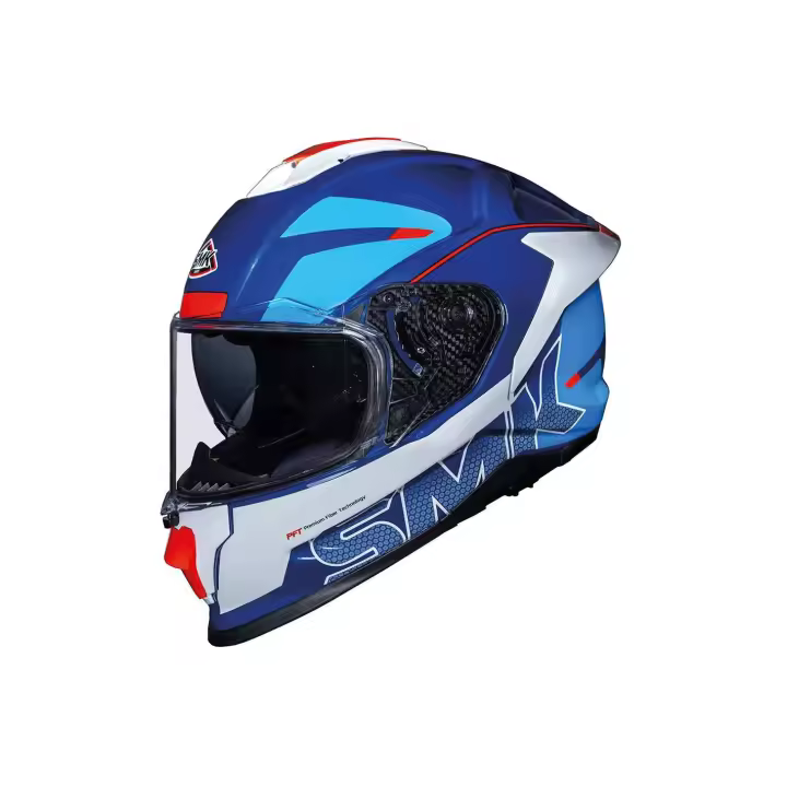 CASCO INTEGRAL MARCA SMK HELMET TITAN FIREFLY DECORADO BRILLO (GL513) - 1