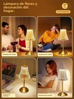 Lámpara De Mesa LED Táctil 3 Colores Recargable Por USB Luz Nocturna Sin Cable Para Decoración De Ambiente Dormitorio Lectura - details 14