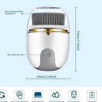 Limpiafaccia Eléctrico Impermeable Con 3 Cabezas Y 2 Modos Limpieza Exfoliante Y Masaje Belleza Electrodomésticos Para Cuidado Facial - details 10