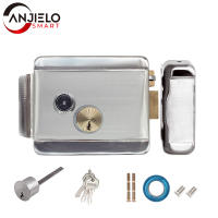 Cerradura Eléctrica De Puerta De Valla AnjielaSmart Control Electrónico De Acero Inoxidable Con Sistema De Intercomunicador Vidrio Puerta Video - details 0