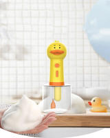 Máquina De Espuma Automática Para Baño De Mascotas Amarilla Con Delfín Recargable Por USB Accesorios Para Mascotas - details 3
