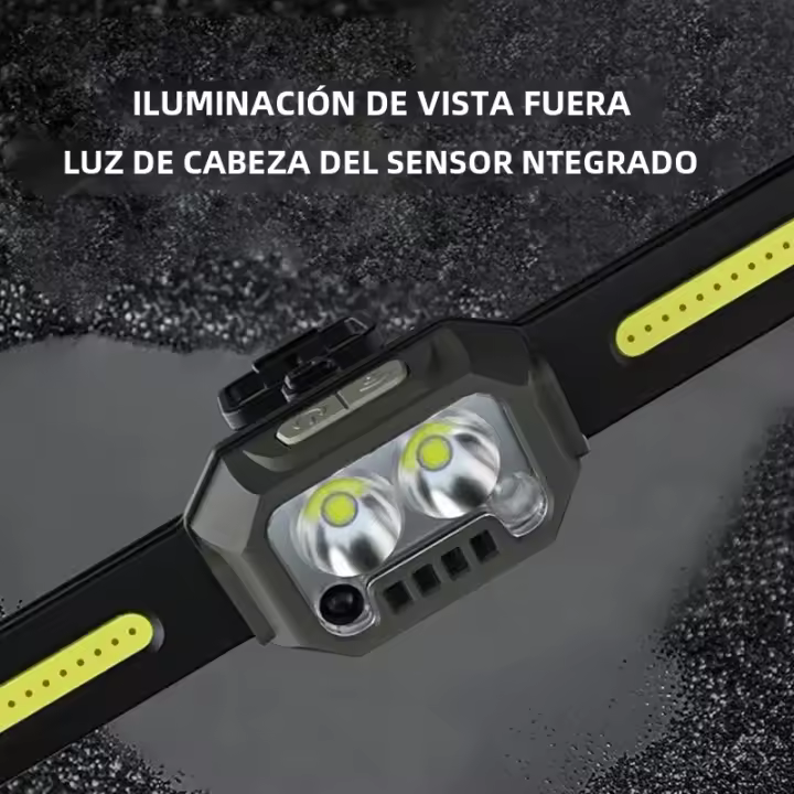 Lámpara De Corbata Deportiva Ligera De Silicona 1000 Lúmenes COB Con Haz Amplio De 270 Grados Para Running Senderismo Camping Ciclismo 2023 - 1