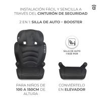 Asalvo Silla de Auto 2 en 1 Car Seat + Booster,  Xtreme i-Size 100–150 cm – Respaldo Desmontable, Reposacabezas Ajustable y Funda Lavable - details 1