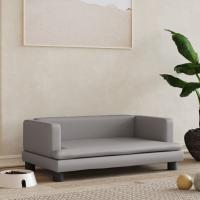 vidaXL Cama para perros de cuero sintético 80x45x30 cm Color Capuchino,  Crema,  Gris y mas - details 2