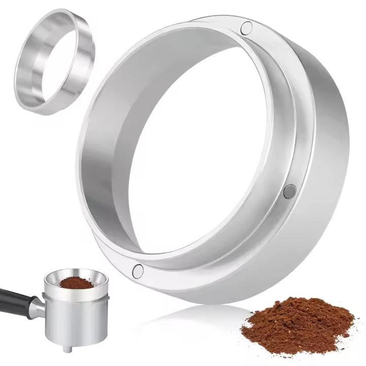 Embudo de dosificación de 51mm, Embudo de dosificación de café magnético para máquina de espresso Portafilter, Embudo de dosificación de aluminio - 1