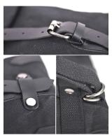 Bolsa De Motocicleta Impermeable De Lona Con Aceite Y Cera Vintage Mochila Cruzada Pequeña Para Almacenamiento Y Herramientas Delanteras De Coche Eléctrico - details 1