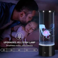 Lámpara De Medusa LED 7 Colores Cambio De Color Para Ambiente Oceanográfico Luz Nocturna Decorativa Para Escritorio Habitación Regalo De Cumpleaños Para Niños - details 3