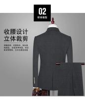 Traje De Novio 2025 Para Hombre Con Chaleco Y Pantalones Talla Regular Estilo Casual Formal Cuadros Moda Negocios Vestimenta Para Bodas Y Trabajo - details 3