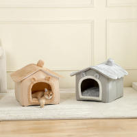 Casa De Mascotas Plegable Para Gatos Y Perros Pequeños Con Sofá Cueva Mueble Para Mascotas Material De Algodón Lavable Y Desmontable - details 9