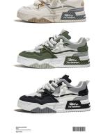 Zapatos Casuales Para Hombre Con Suela Gruesa Y Suave Cómodos Para Todas Las Estaciones Zapatos De Exterior Para Paseos Fashion Youth Board Shoes - details 3