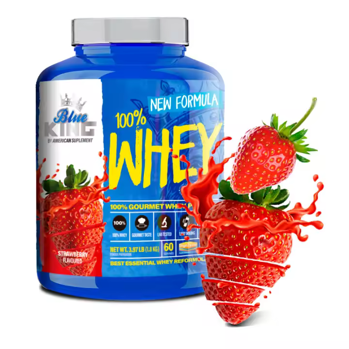 AS AMERICAN SUPLEMENT Proteína de Suero de Leche 100% Whey Protein 2kg | Enriquecida por Creatina | L-Glutamina | Bcaa's | Aumenta Masa Muscular - 1