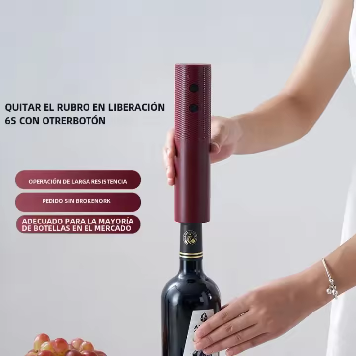 Abreventanas Eléctrico Recargable Automático Para Botella De Vino Rojo Fácil De Transportar Regalo Para Maitreas Mujeres Cocina Fiesta Bar - 1