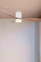 Ventilador Jocca de techo con diseño moderno blanco, luz LED 18W, 3 aspas ABS con un diámetro de 132 cm, motor DC silencioso 40W, 6 velocidades, temporizador de hasta 8 horas con control remoto. Ideal para hogar y oficina - details 4
