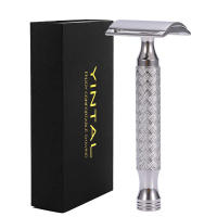 Afeitadora Manual De Seguridad Clásica Para Hombres En Acero Inoxidable 316L Cuchilla Doble Borde CNC Afeitadora De Mano - details 5