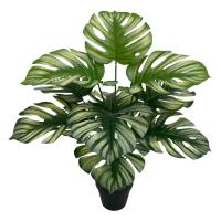 Bonsái Simulado De Hoja Grande Ornamento De Maceta Planta Artificial Hyphosis Para Decoración De Oficina Y Hogar Estilo Tortuga - details 15
