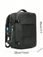 Mochila Multifuncional De Viaje Para Negocios Con Gran Capacidad Adecuada Para Mujeres Hombres Trabajadores Blanqueados Viajes Al Aire Libre Material De Poliéster - details 2