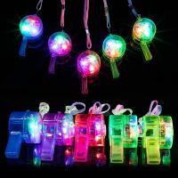 LED Light up Whistle Glow Whistles Con Lanyard Para Fiesta Noche Brillo En El Dark Para Cumpleaños Bodas Party Supplies - details 4