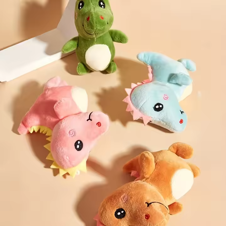 Juguete De Masticar Para Perros Diseño De Dinosaurio Peluche Duradero Juguete Interactivo Para Masticar Y Dientes De Los Perros Tamaño 15cm - 1
