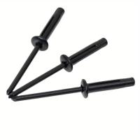 50pcs Aleación De Aluminio Trifold Blind Rivets Pintados De Negro Pop Bulb Structural Rivets Fasteher Para Decoración De Hogar DIY Herramientas - details 1