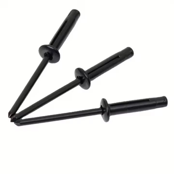 50pcs Aleación De Aluminio Trifold Blind Rivets Pintados De Negro Pop Bulb Structural Rivets Fasteher Para Decoración De Hogar DIY Herramientas - 1