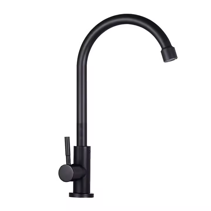 Grifo de salida única de la cocina Grifo de agua del baño Grifo de agua fría giratorio - 1