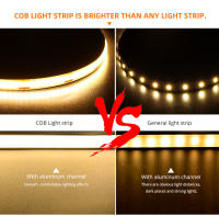 Tira De Luz LED COB Flexible 24V Control Remoto RF 2M 5M 10M Alta Densidad Blanca Cálida (3000K) Blanca Natural (4000K) Blanca Fría (6000K) Decorativa Para Hogar Armario Cocina - details 3