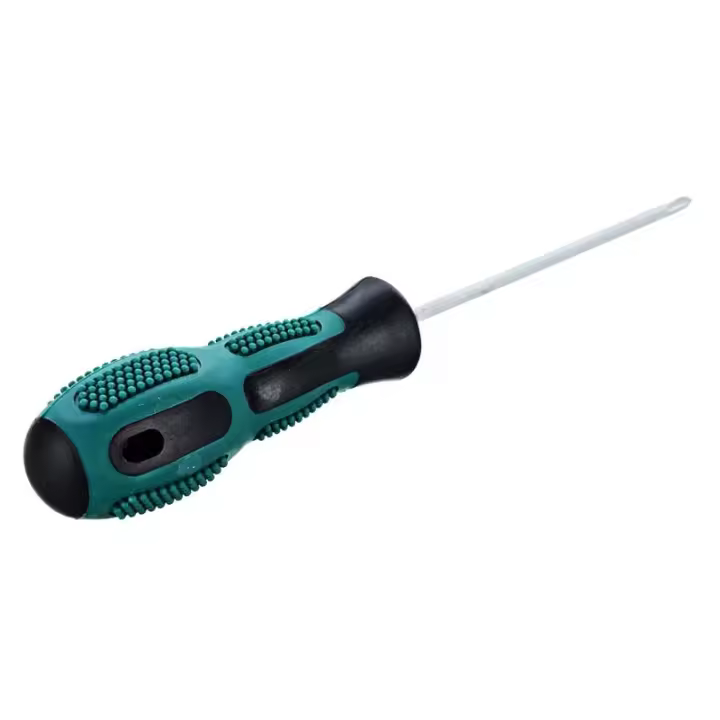 Clavija De Tornillo Doble Uso Con Mango 3x75mm Herramientas Para Jardín Y Hogar Equipo De Trabajo Nutricionistas Clavija De Tornillo Cruzada Y Aplanada Acero Cromo Vanadio Antideslizante - 1