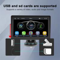 Podofo Monitor inalámbrico de 7 pulgadas para salpicadero de coche, Carplay, Android, Mirror Link, cámara de salpicadero, Bluetooth, FM, navegación GPS, reproductor inteligente - details 10