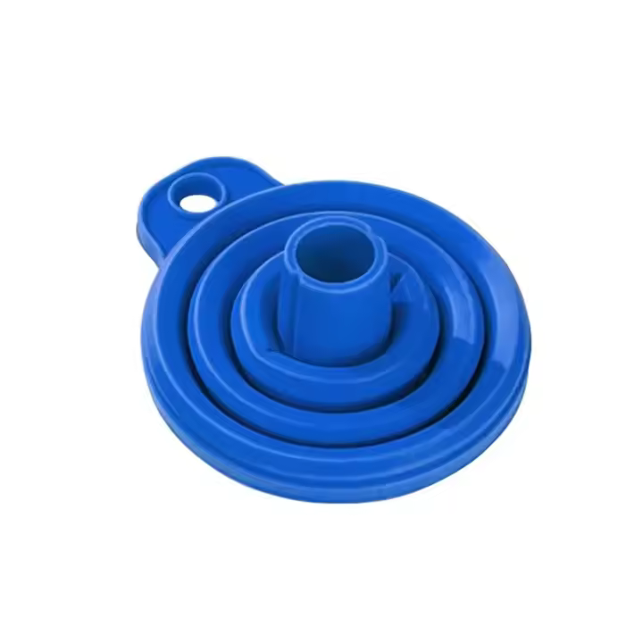 Funel De Silicona Universal Para Motor De Coche Funel De Líquido Para Cambio De Aceite Y Combustible Plegable Portátil - 1