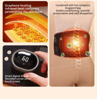 Masajeador De Lumbar Inalámbrico Jinkairui Con Calor Y Vibración Cinturón De Masaje Para Espalda Y Abdomen Soporte De Tracción Lumbar Alfombrilla Calentadora - details 11