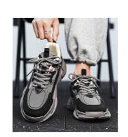 Zapatos Deportivos Casuales Para Hombre 2023 Tendencia Nueva Suela Gruesa Transpirables Malla Zapatillas Con Cordones - details 6