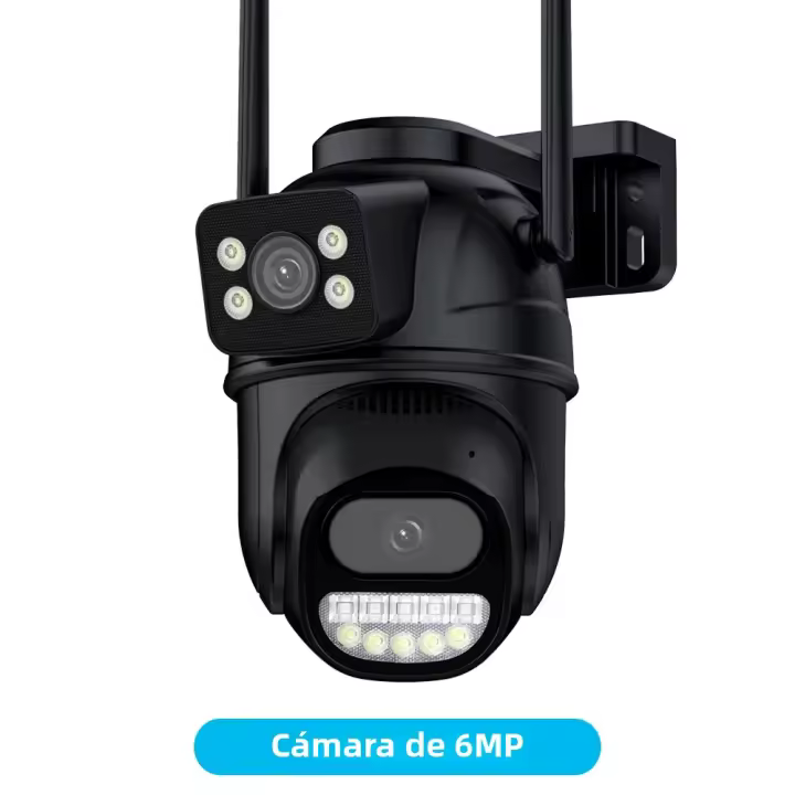 Cámara IP HD 6K 12MP WiFi Exterior Con Zoom 8X Tres Lentes Pantalla Doble PTZ Seguimiento Automático CCTV De Seguridad 6MP Monitoreo De Vigilancia - 1