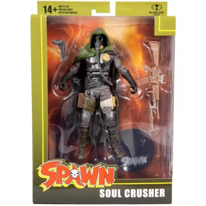 MCFARLANE TOYS -  Figura de acción Spawn Comic de 7 pulgadas Soul Crusher Spawn -  Contiene accesorios y base de soporte para coleccionistas - Recomendado para mayores de 14 años - 1