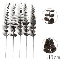 5/10Pcs Hojas De Eucalipto Artificiales Verdes Para Decoración De Boda Jardín Exterior Hogar Adornos De Mesa Corona Accesorios - details 40