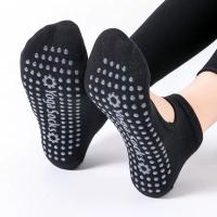 Calcetines De Yoga Para Mujer De Alta Calidad Antideslizantes Transpirables Sin Costilla Para Pilates Y Baile Ballet Deportes Fitness En Gimnasio - details 1