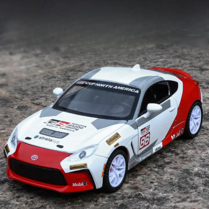 Coche De Juguete a Escala 1:32 GR86 De Metal Con Puertas Abiertas Luz Y Sonido Coche Retroalimentado Para Niños Regalo De Cumpleaños - 1