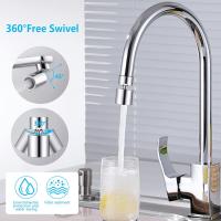 Aireador de grifo giratorio de 360 ° Aireador de grifo de 2 flujos 22mm, ahorra de agua a prueba de salpicaduras Cocina Cuarto de baño Grifo de fregadero Grifo Cabezal de pulverización Pulverizador Bubbler, FM22 - details 2