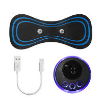 Masajeador De Cuello EMS Portátil Estimulador Muscular Piel Amigable Con Pulso TENS Alivio Del Dolor Herramienta De Masaje Para Cervical Y Espalda - details 14