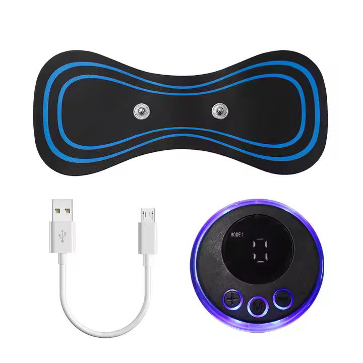 Masajeador De Cuello EMS Portátil Estimulador Muscular Piel Amigable Con Pulso TENS Alivio Del Dolor Herramienta De Masaje Para Cervical Y Espalda - 1