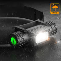 Linterna Frontal LED Mini UV 395nm Luz Blanca Y Morada Recargable 18650 Tipo C Para Camping Cazalampara De Mano Impermeable - details 6