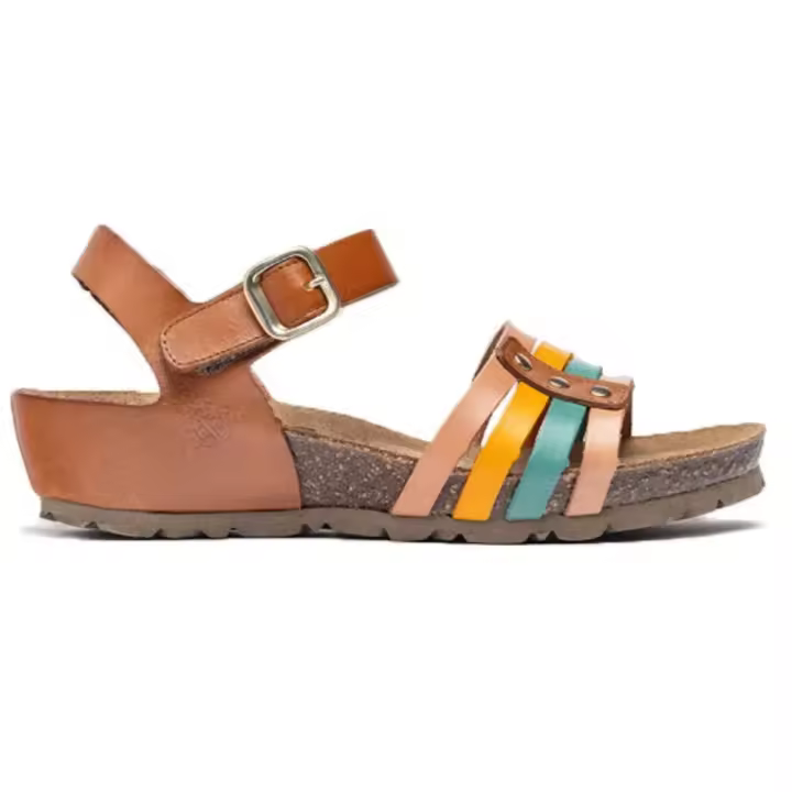 Sandalia piel Yokono para mujer Monaco 051 color multi - 1