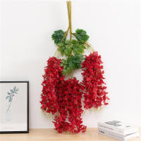 12pcs Flores De Tofu Artificial 110cm Para Decoración De Ceilings Y Corredores Estilo Wisteria Simulada Para Bodas Y Aniversarios - details 11