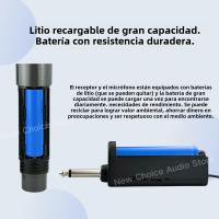 Nuevo Micrófono Inalámbrico Profesional ECHO Dual Canal UHF Para Fiesta Karaoke Iglesia Performance En Escenario Longitud De Distancia - details 3