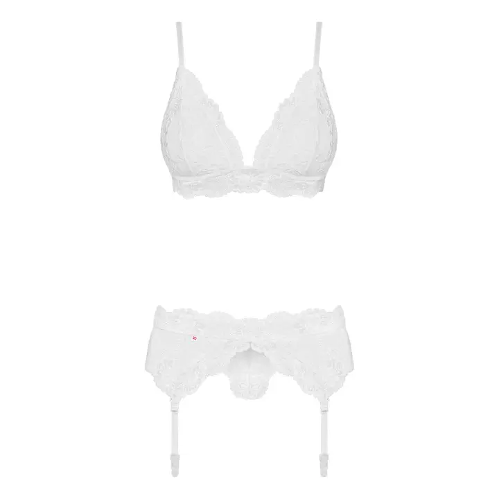 Lencería Obsessive Set de 3 Piezas Blanco generica - 1