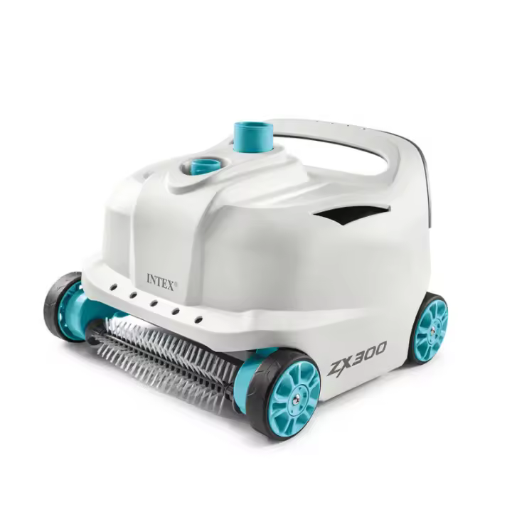 Limpiafondos Automático INTEX ZX300. Robot limpiafondos hidráulico por presión para limpieza de suelos y paredes de piscinas desmontables con diámetro máximo de 6 metros, no compatible con piscinas hinchables. Referencia 28005EX - 1
