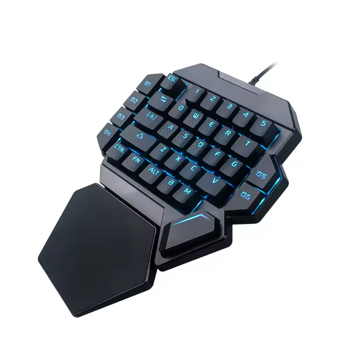 Teclado Mecánico para Juegos Single-handed con Interruptores Marrones - 1