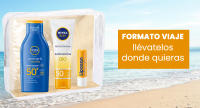 NIVEA SUN Neceser de viaje travel pack - Contiene Protector solar facial + Protector solar corporal + Protector solar labial - details 1