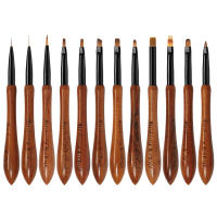 Pincel De Arte Para Uñas 1pcs Herramientas Para Manicura UV Gel Extensión Acrílica Dibujo Pintura Gradient Halo Dye - details 1