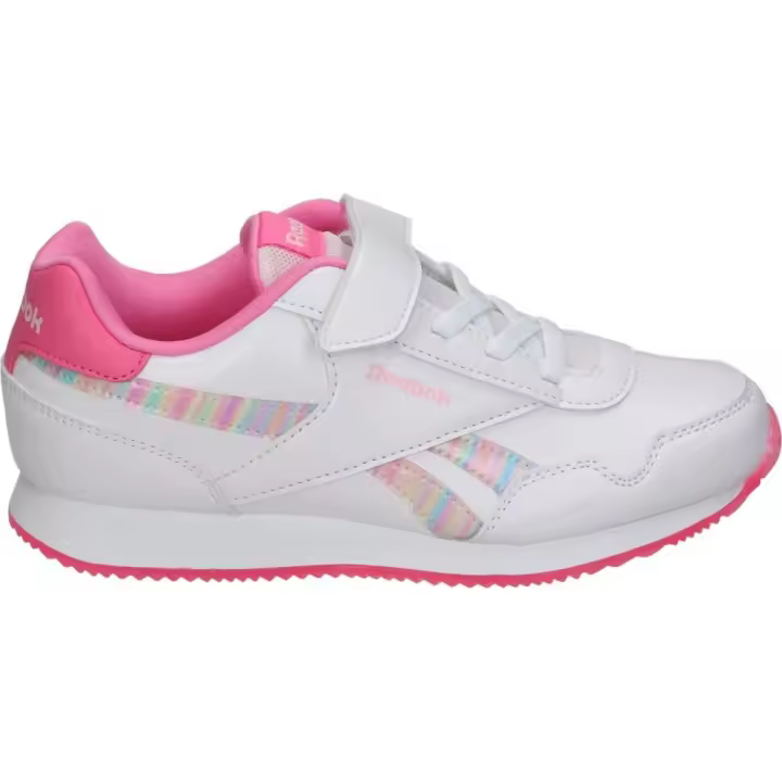 REEBOK | Zapatillas Reebok Royal Classic Jogger 3.0 para Niña – Deportiva en Color Blanco y Rosa – Sneakers con Cordones y Velcro – Máximo Ajuste – Cómodas y Versátiles – Modelo 100074586 - 1